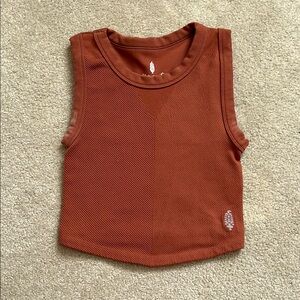 Free People Movement Sleeveless Rust Top